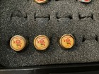 Vintage Quisp Cartoon Metal Ring Quaker Oats Cereal - 3 In Lot