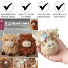 Highland Cows Crochet Book Patterns For Stuffed Animal Crafts Guide New