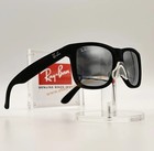 Ray-ban Rb4165 Justin Polarized Sunglasses 54mm Grey Mirror Silver Lens Uv New