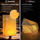 50 Set Led Candles Luminaries Bags Paper Flickering Tea Light Meteor Decor