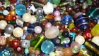 200 Glass Beads Lot  Jewelry Making Mix Variety Bead Supplies Read Description