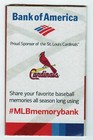 2017 St  Louis Cardinal Pocket Schedule - Matt Carpenter Bank Of America Version
