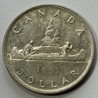 Canada 1953 Silver One Dollar Coin Km 54