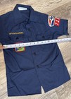 Boy Scouts Of America Official Youth Shirt Medium Uniform Blue Patches Bsa