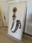 Antique Jambiya Khanjar Dagger Sword Arabic  Yemen  Middle East 19     W  Display