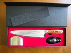 Kishi Knight 8 Inch 20cm Chef Knife  Wooden Handle  New In Open Box