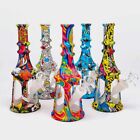 8 2inch Water Pipe  Glass Bowl Hookah Bong Silicone Pipe Bubbler Different Color