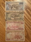 Lot Of 4 Different Denominations Of Vietnam Paper Currency Notes  1987-1991