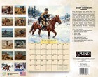 2027 Cowboy Country Wall Calendar     16-month Western Art  free Shipping 