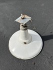 Vintage Gas Station White Porcelain Barn Light 18  Light