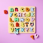 Wooden Abc Puzzle 27pc  Shapes  Colors  Problem Solving  Wood