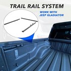 For 82215956 2020-2024 2025 2026 Jeep Gladiator Oe Style Bed Trail Rail System