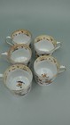 Rare Antique Early 19thc Wedgwood Imari Pattern Porcelain Coffee Cups - Set Of 5