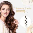 Hoson 1 Inch Curling Iron Dual Voltage 100-240v For Classic Curls white X837