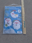 Design Works Crafts Felt Ornament Kit 3 Ornaments 4in Tall New Vintage