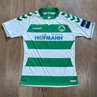 Greuther Furth Jersey Mens L Green Stripes Hummel Soccer Futbol Club Team 2018