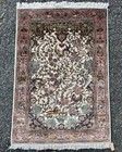 Exclusive High Kpsi 60 Raj Tree Of Life Pure Silk Rug 3 5x5 Many Animal Subjects