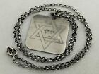 Judaica Symbols Charm Pendant Necklace Silver 925 Rare Handmade Vintage