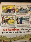 1959 Rambler Wagon   Sedan - Vintage Original Color Print Ad   Wall Art - Clean