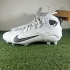 Nike Men s Huarache 9 Elite Lax Lacrosse Cleats  white  Fd0088-101 New