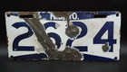 1912 Kansas City Missouri License Plate - Porcelain   2624