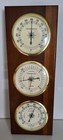 Vintage Sunbeam Wall Weather Station Thermometer Barometer Hygrometer Usa