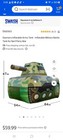 Dazmers Inflatable Army Tank - Inflatable Military Battle Tank For Nerf War    