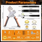 Grommet Tool Kit  1 4 Inch 6mm   3 8 Inch  10mm  Grommets Heavy Duty Grommet Kit