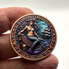 1 Oz  999 Copper Mermaids-queens Of The Sea Coin 3d Collectible Token Medal 40mm