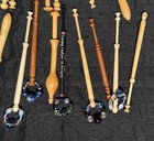 Bobbin Lace Spool Turned Wood Used 32 Odd Lot Guild Event Convention Souvenirs