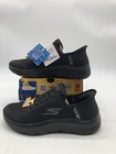 Women   s Skechers Go Walk Flex Grand Entry Size 9w Black 124836 Wide Slip On  