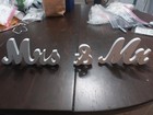 Mr   Mrs Letters Wedding Wooden Sign Party D  cor Decoration Table Top Standing