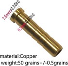 24pcs 50 Grain Screw Copper Brass Arrow Inserts Fit For Id 244 6 2mm Arrow Shaft