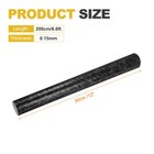 1set Carbon Fiber Vinyl Wrap 12  X 6 6ft Self-adhesive W Scraper Glass Black
