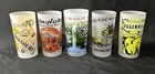 Vintage 1950   s Small Frosted Glass Souvenir Tumblers set Of 5 state tourist 5   