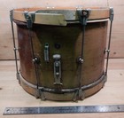 Vintage Leedy   Ludwig Marching Parade Wood Snare Drum 11 5  X 14  - For Repair