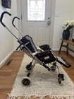 Vintage Peg Perego Made In Italy Stroller Brown Checkered