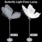 2pcs Road Lead Butterfly Lamp Large Led Lighted Wedding Butterfly Decorations