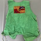 Vtg 1970s Ymca Y Indian Guides Vest Father   Son Patches Salina Kansas Necklace