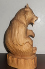 Vtg Russian Hand Carved Wooden Bear Figurine 6-1 4   Folk Art