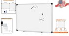 Magnetic Whiteboard 36x48-inch With Silver Aluminum Frame - Wipe Clean   Durable