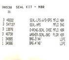 30530  Oem Seal Kit For Cat Pumps  3dx29gsi  3dx30gsi 