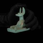 Ancient Egyptian Antiques Rare Seated Statue Of Afterlife God Anubis Figurine Bc