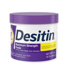 Desitin Max Strength Diaper Rash Cream  16oz - Zinc Oxide  Fast Relief