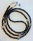 New  Eyeglass Chain 27  Black Cat Beaded Holder Strap Lanyard Glasses Icandy