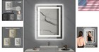 Modern 28x36 Led Vanity Mirror - Backlit  Front Lit  Memory   Anti-fog Features
