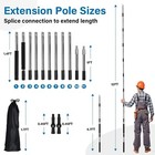 Paint Roller Extension Pole  4ft To 12ft Paint Extension Pole Multi-purpose S   