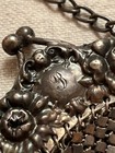 Antique Sterling Silver  Bag And Frame Engraved  b   Dated  1902  Gorgeous  