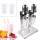 Commercial Dual Heads Stainless Steel Milk Shake Machine 560w Drink   Milk Mixer