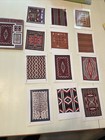 Postcard Navajo Rugs American Indian Arts   Crafts 12 Piece Lots  Nwot
